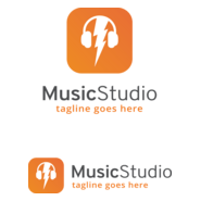 Music Studio Logo PNG Vector