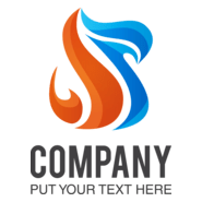 Orange and blue Logo PNG Vector