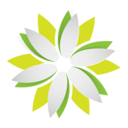 Origami Flower Logo PNG Vector