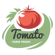 Retro tomato Logo PNG Vector