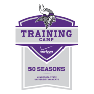Verizon Vikings Training Camp 50 Seasons Logo PNG Vector