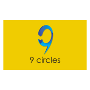 Yellow 9 Circles Logo PNG Vector