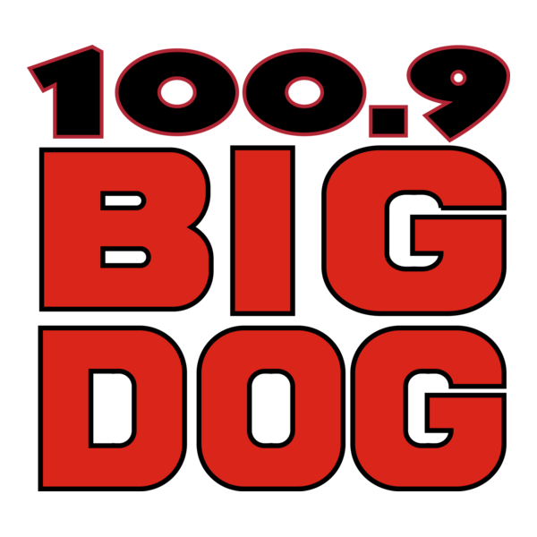 100.9 Big Dog Logo PNG Vector