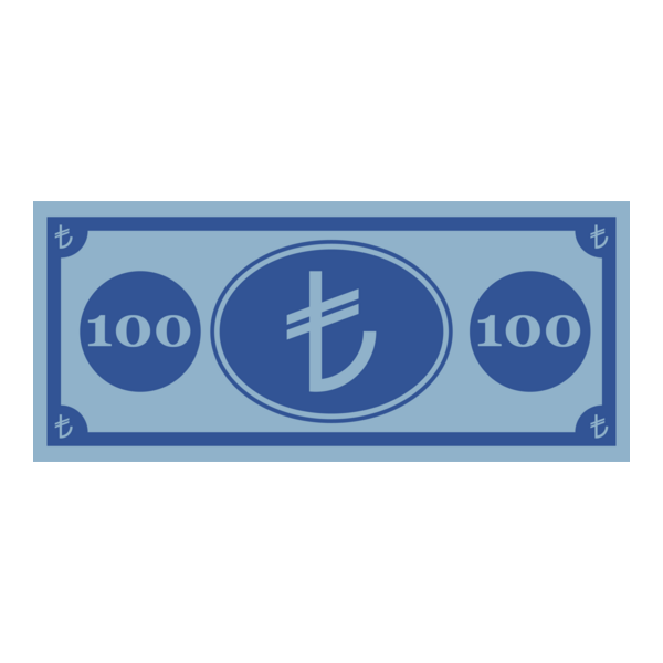 100 TL (Türk Lirası) Logo PNG Vector