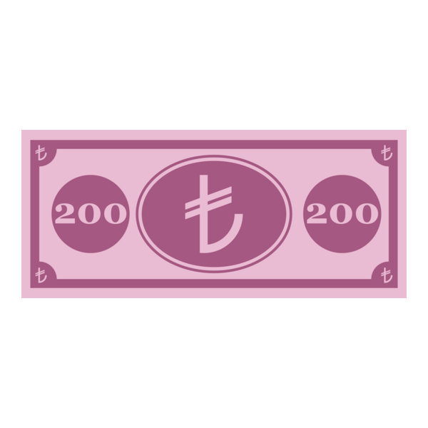 200 TL (Türk Lirası) Logo PNG Vector