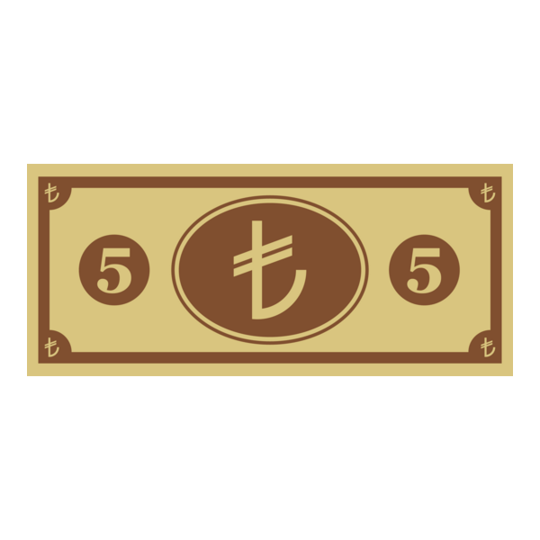 5 TL (Türk Lirası) Logo PNG Vector