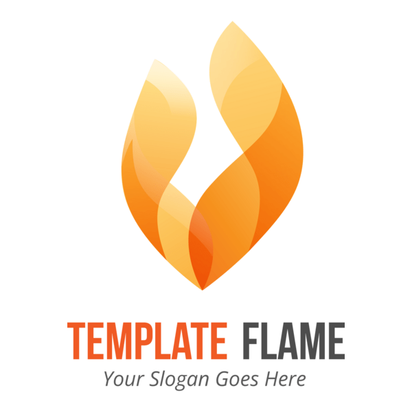 Abstract fire flame Logo PNG Vector
