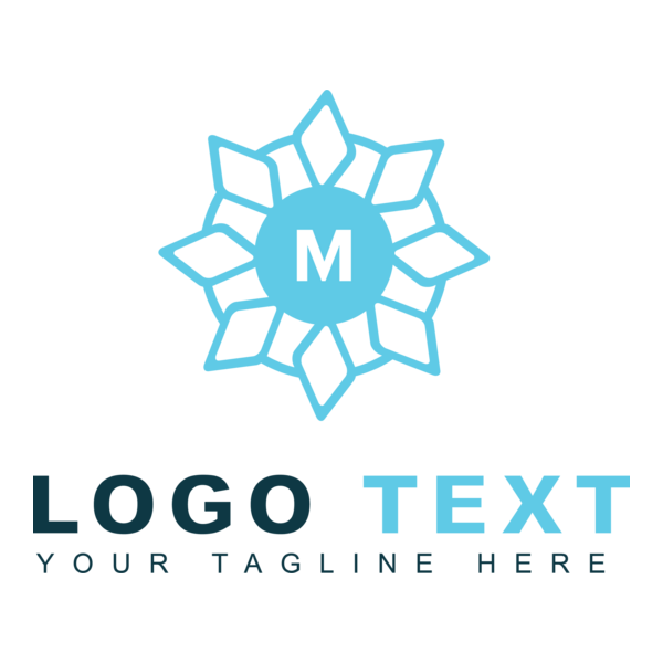 Abstract letter m Logo PNG Vector