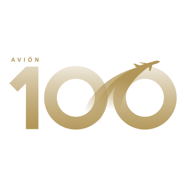 Avión 100 Logo PNG Vector