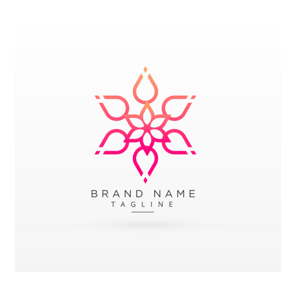 Beautiful flower Logo PNG Vector