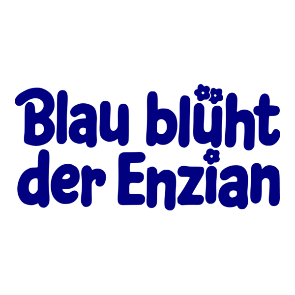 Blau bluht der Enzian Logo PNG Vector