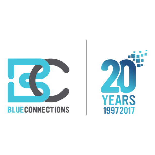 Blue Connections Logo PNG Vector