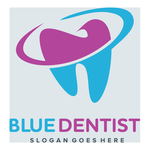 Blue Dentist Logo PNG Vector
