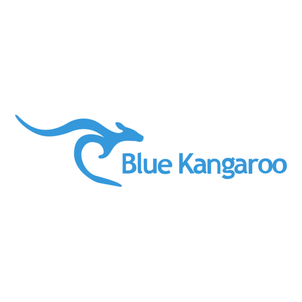 Blue Kangaroo Logo PNG Vector