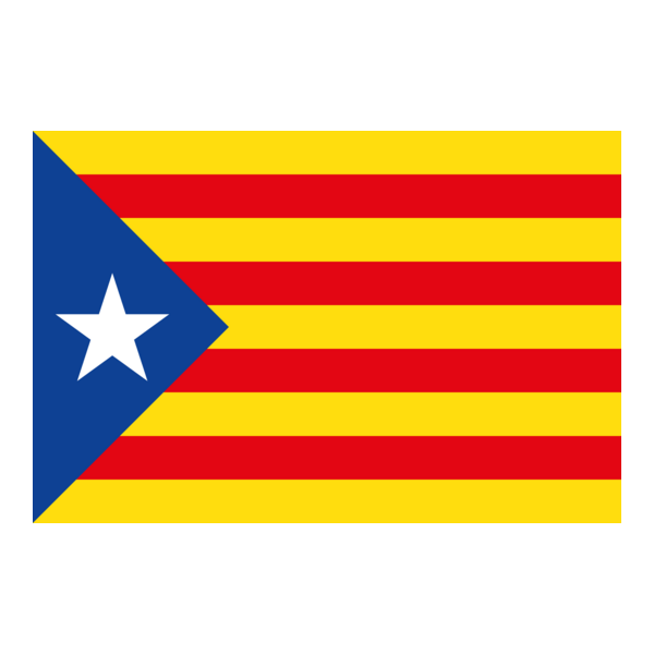 Cataluña Flag Logo PNG Vector