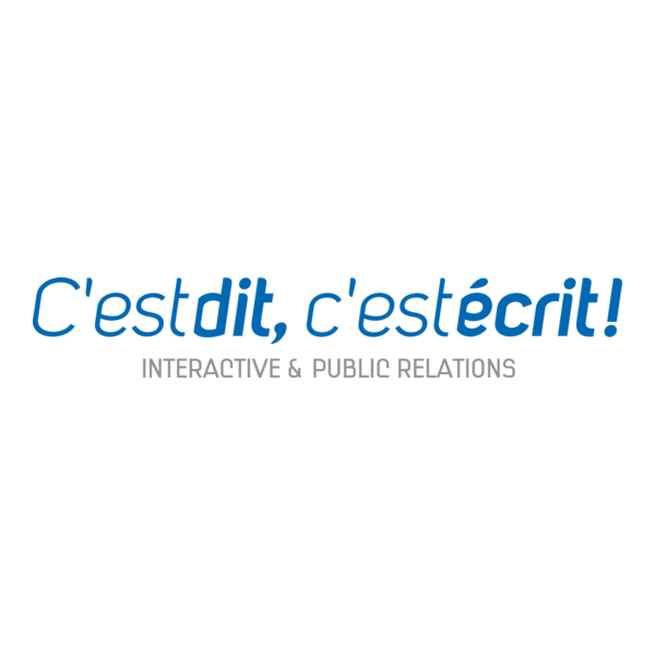 C’est dit c’est écrit Logo PNG Vector