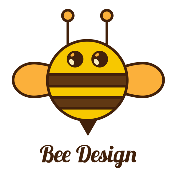 Circle bee Logo PNG Vector