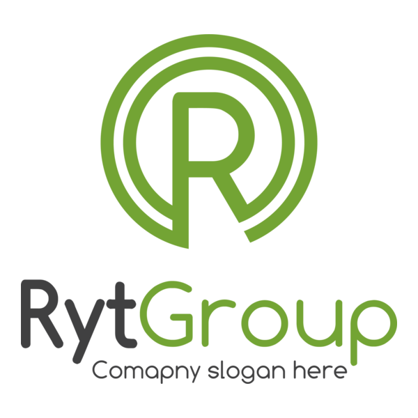 Circular letter r Logo PNG Vector