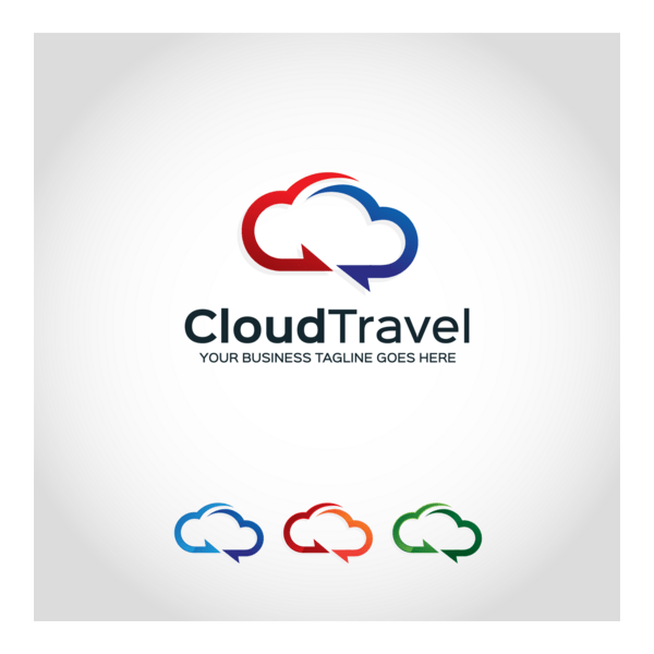Cloud Travel Logo PNG Vector