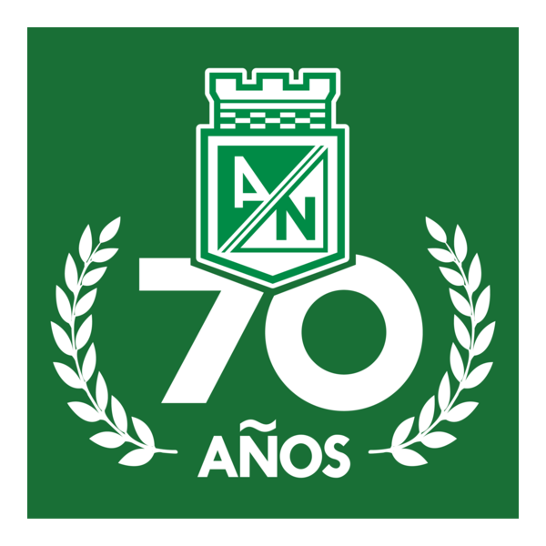 Club Atlético Nacional 70 Años Logo PNG Vector