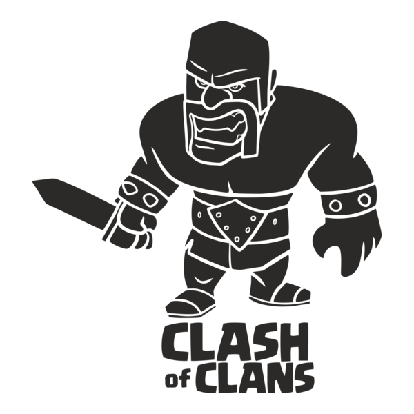COC Barbarian Logo PNG Vector