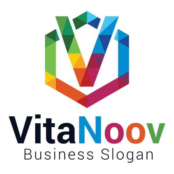 Colorful letter v Logo PNG Vector