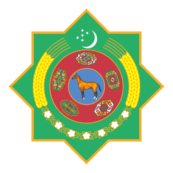Emblem of Turkmenistan Logo PNG Vector