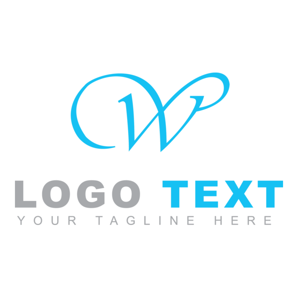 Feminine w letter Logo PNG Vector