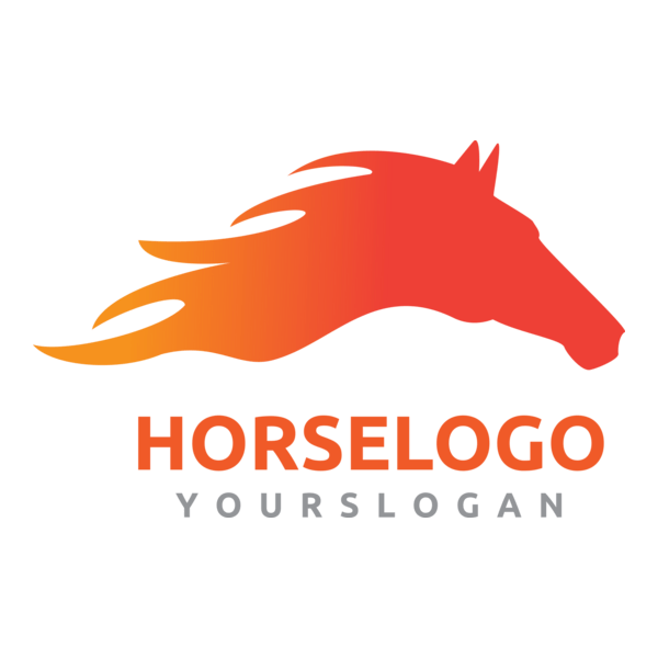 Fire Horse Logo PNG Vector
