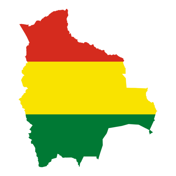 Flag map of Bolivia Logo PNG Vector