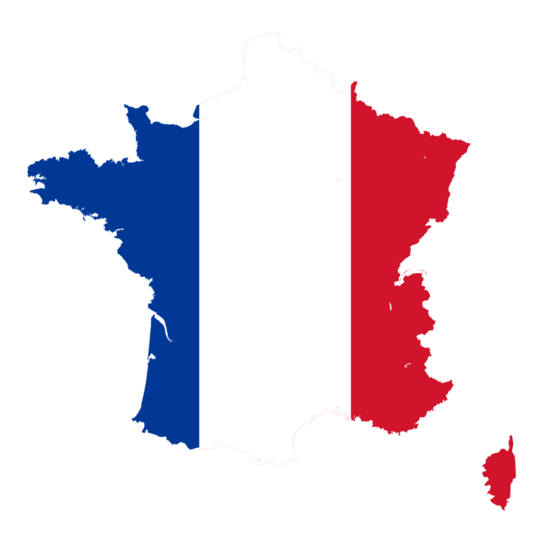 Flag map of France Logo PNG Vector