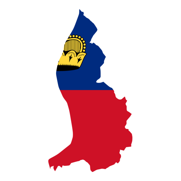 Flag map of Liechtenstein Logo PNG Vector
