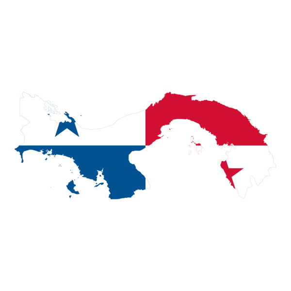 Flag map of Panama Logo PNG Vector