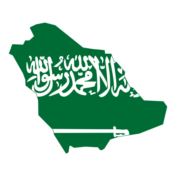 Flag map of Saudi Arabia Logo PNG Vector