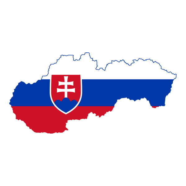 Flag map of Slovakia Logo PNG Vector