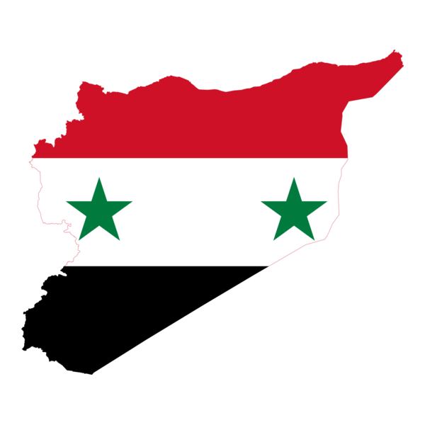 Flag map of Syria Logo PNG Vector