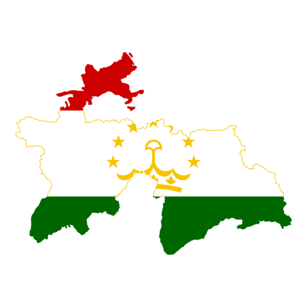 Flag map of Tajikistan Logo PNG Vector