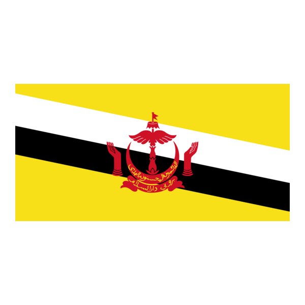 Flag of Brunei Logo PNG Vector