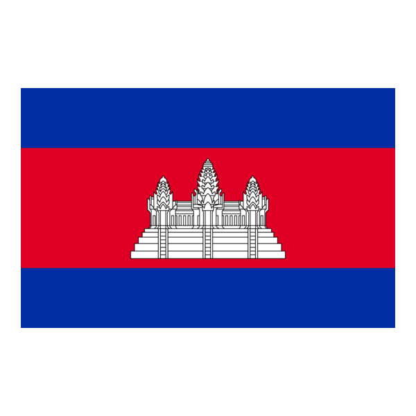 Flag of Cambodia Logo PNG Vector