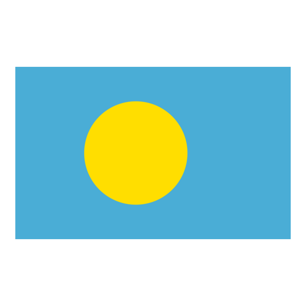 Flag of Palau Logo PNG Vector
