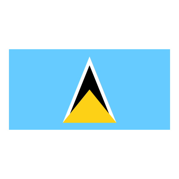 Flag of Saint Lucia Logo PNG Vector