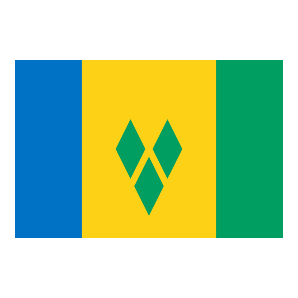 Flag of Saint Vincent and the Grenadines Logo PNG Vector