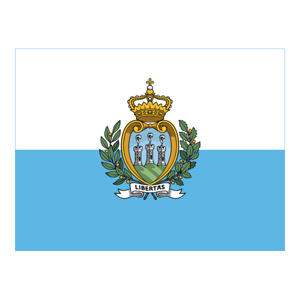 Flag of San Marino Logo PNG Vector