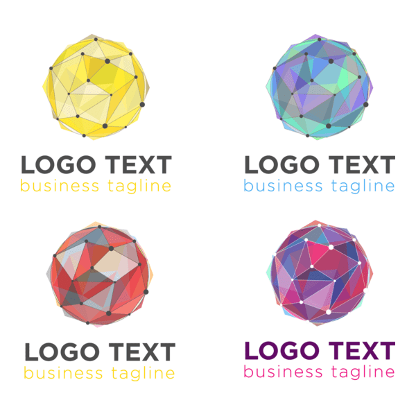 Geometric ball Logo PNG Vector