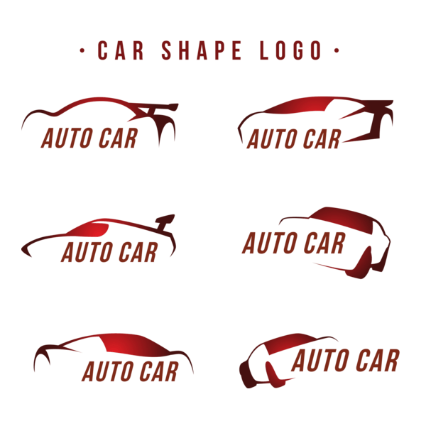 Great car red tones Logo PNG Vector