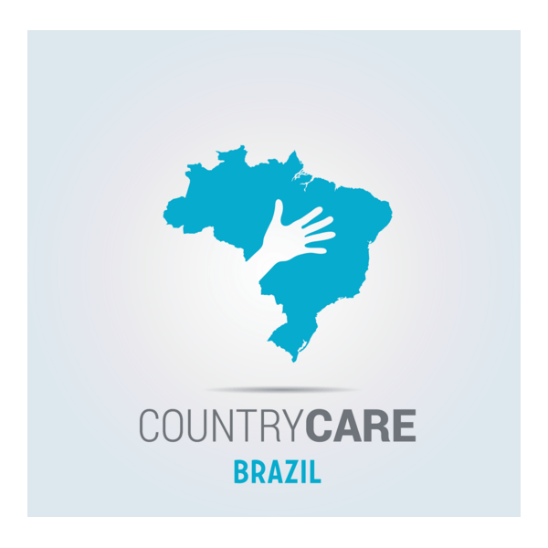 Hand on brazil map Logo PNG Vector