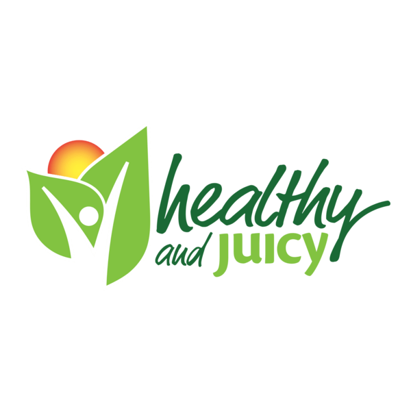Healthy and Juicy Logo PNG Vector