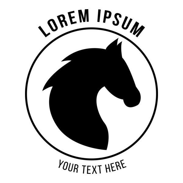 Horse face Logo PNG Vector