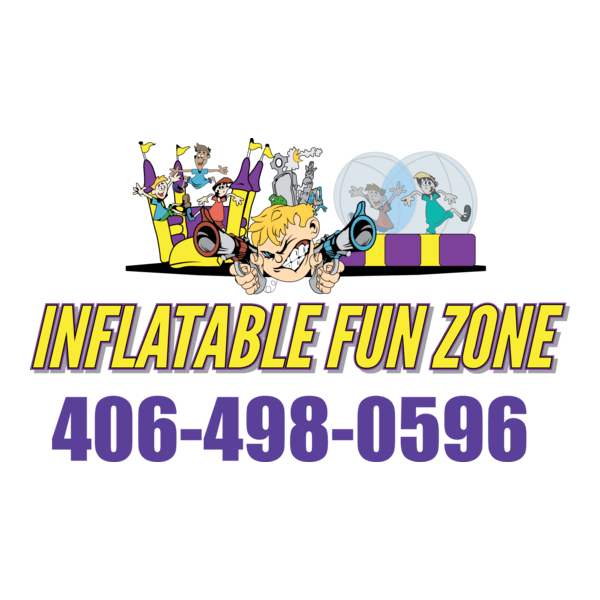 Inflatable Fun Zone Logo PNG Vector
