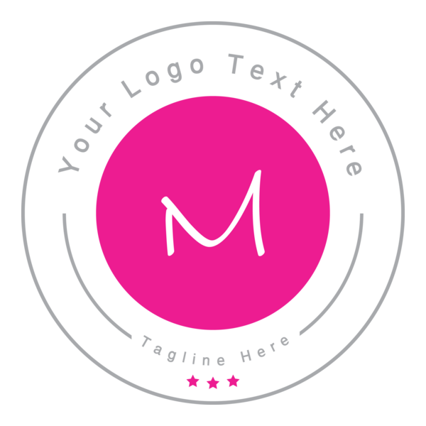 Letter m badge Logo PNG Vector